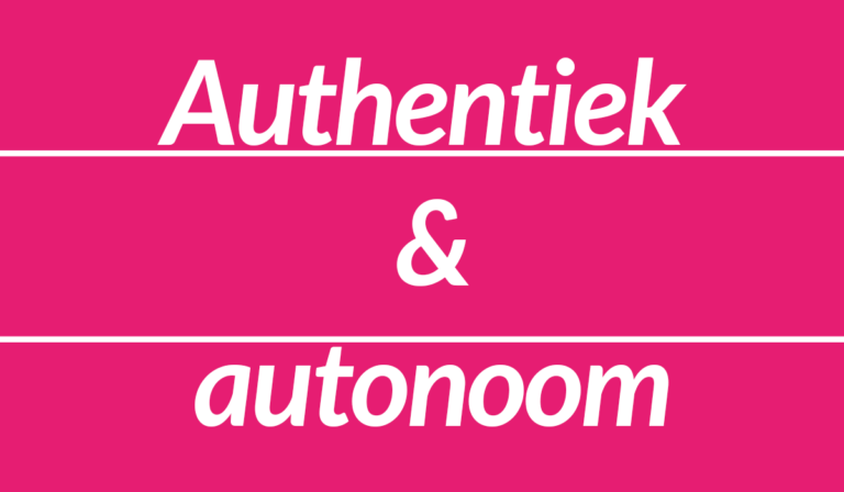 Authentiek Autonoom Bubbelonie column