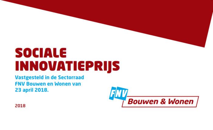 Sociale Innovatie prijs Bouw & Wonen