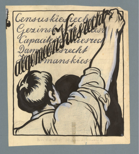 Prent-uit-1910-door-Albert-Hahn-kiesrecht