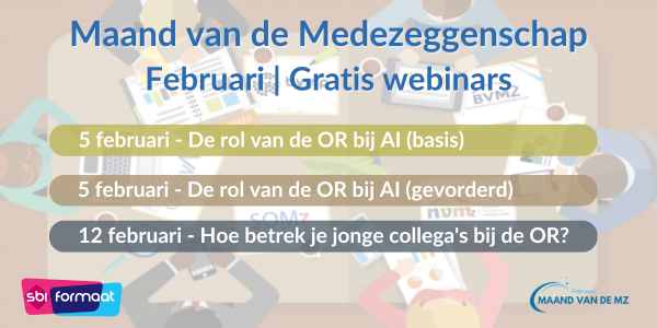 Webinars Maand van de Medezeggenschap